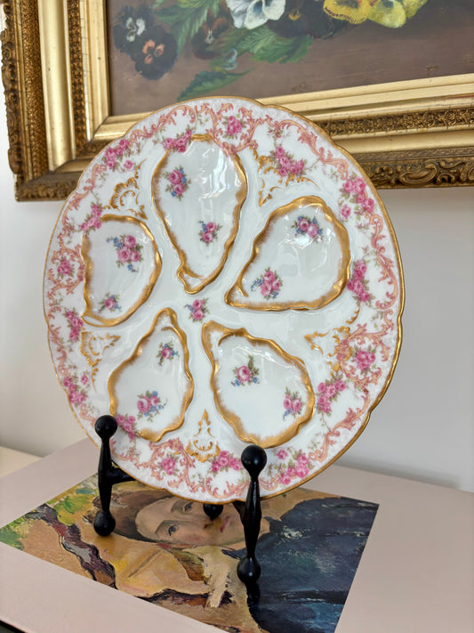 Antique Limoges France Oyster Plate