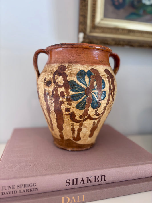 Antique European Ceramic Painted Vessel