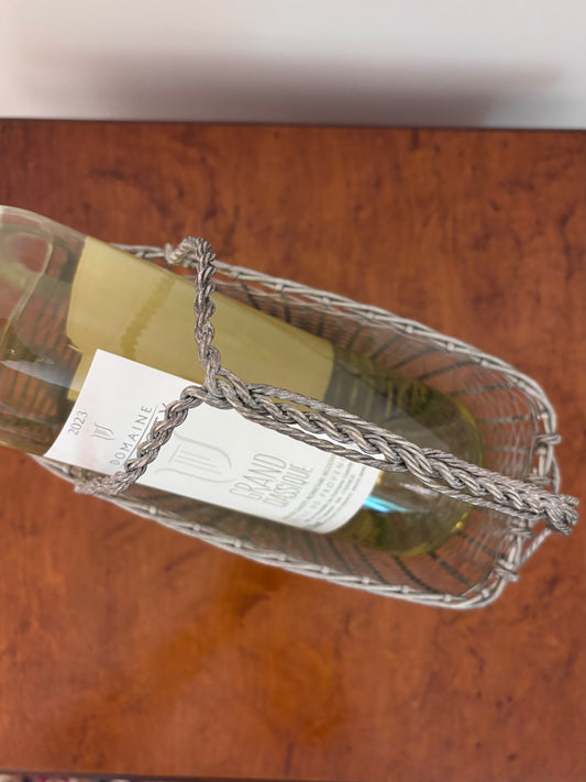 Vintage Silverplate Wine Carrier Server