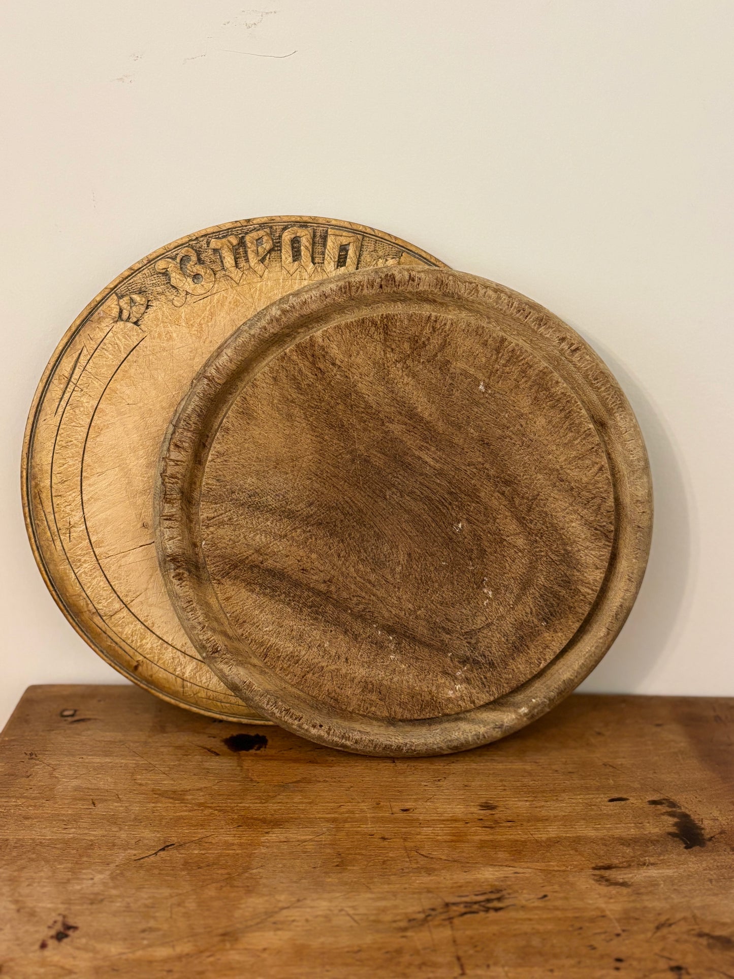 Antique Carved Bread Board