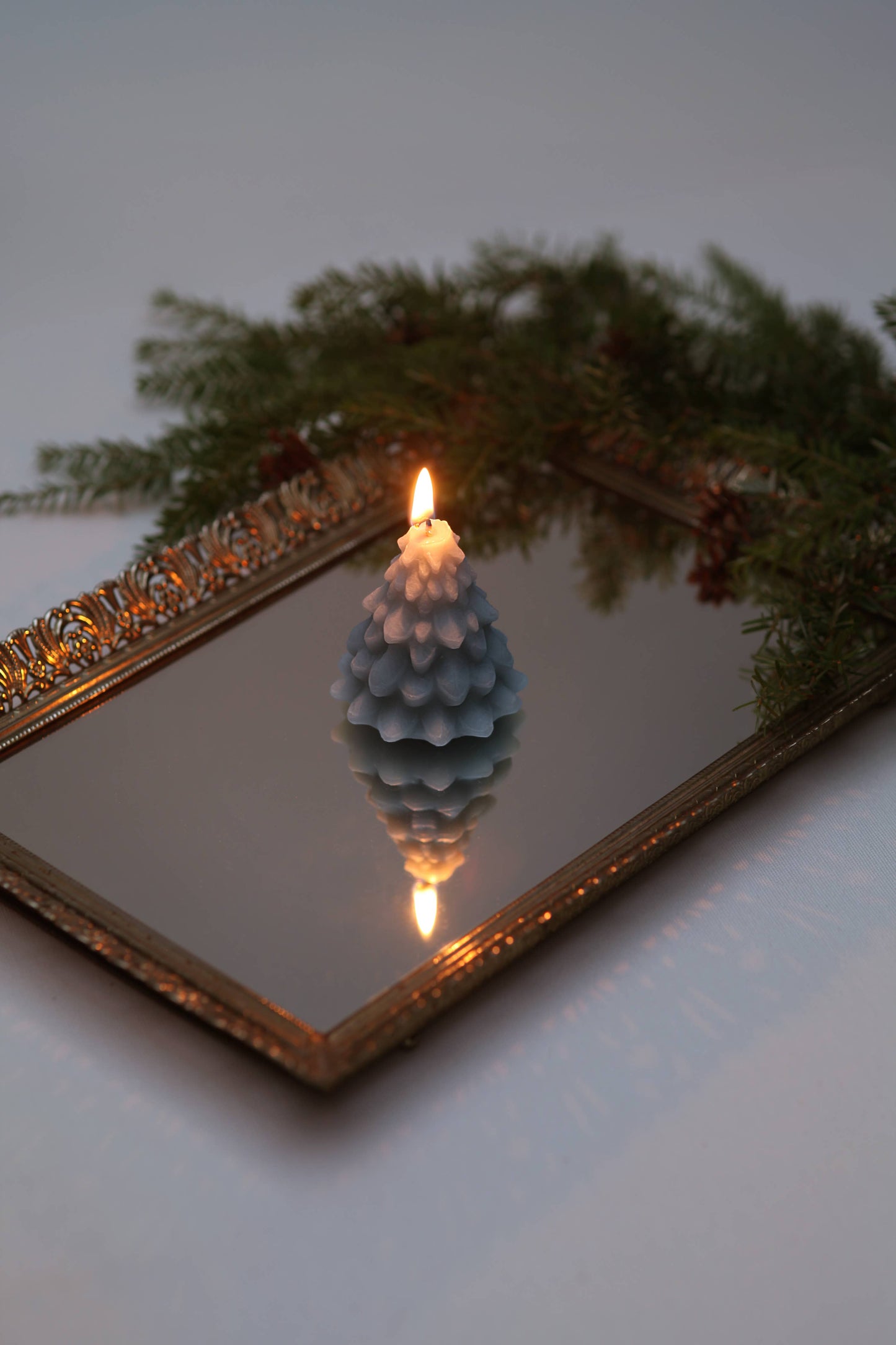 Mo&Co Home Sculpted Beeswax Tree | Small: H: 2 5/8" x Dia: 2 5/16"