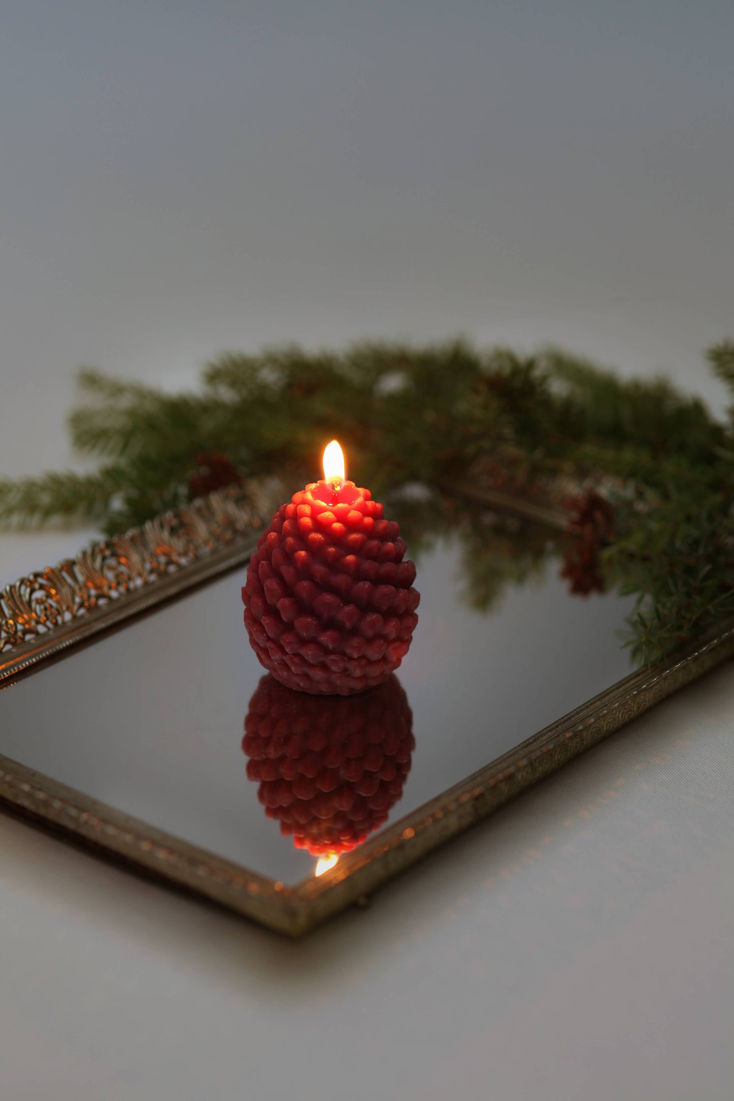 Mo&Co Home Sculpted Beeswax Pine Cones | Large: H: 4" x D: 2 3/4"
