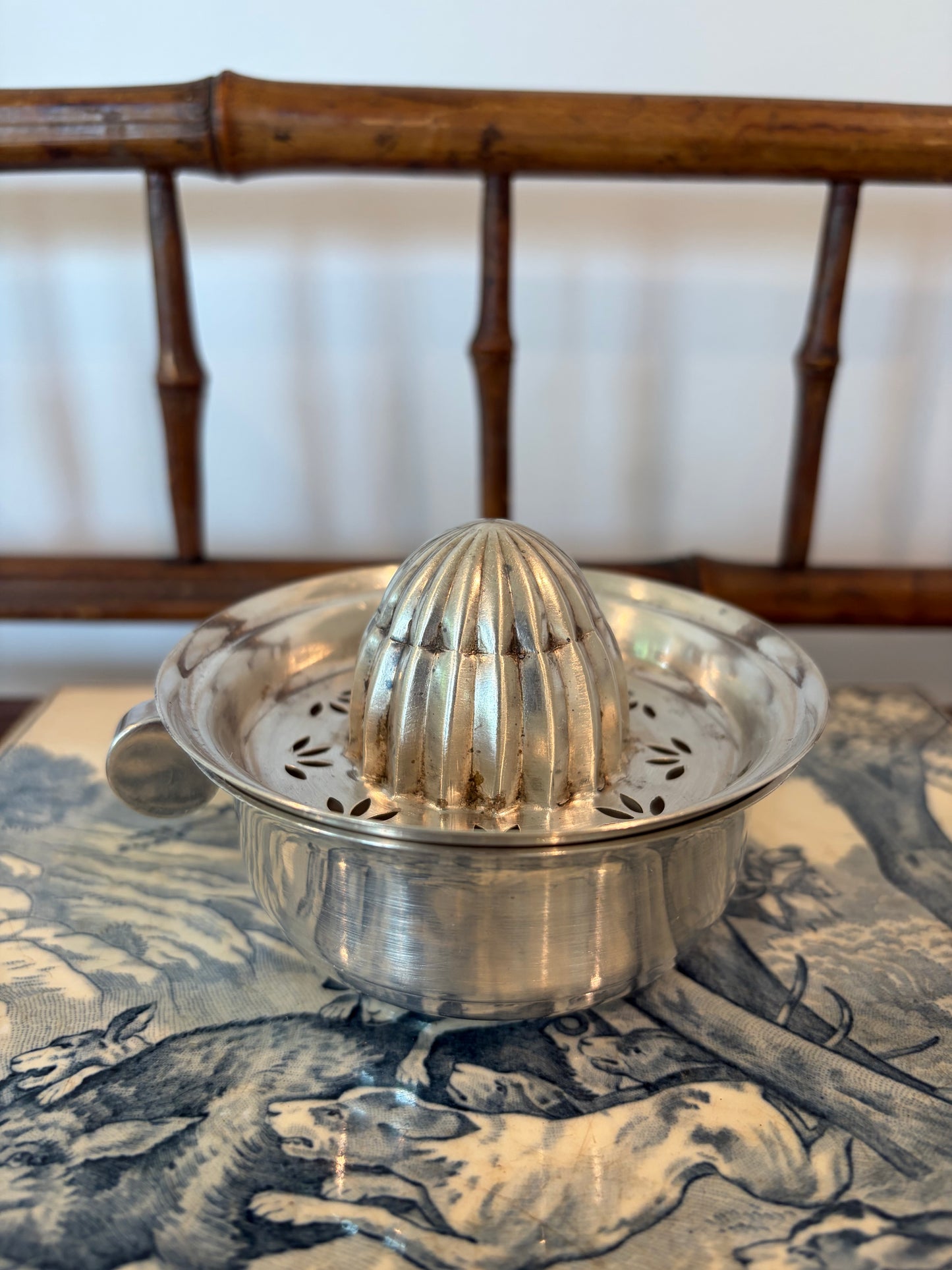 Vintage Silverplate Citrus Juicer from France