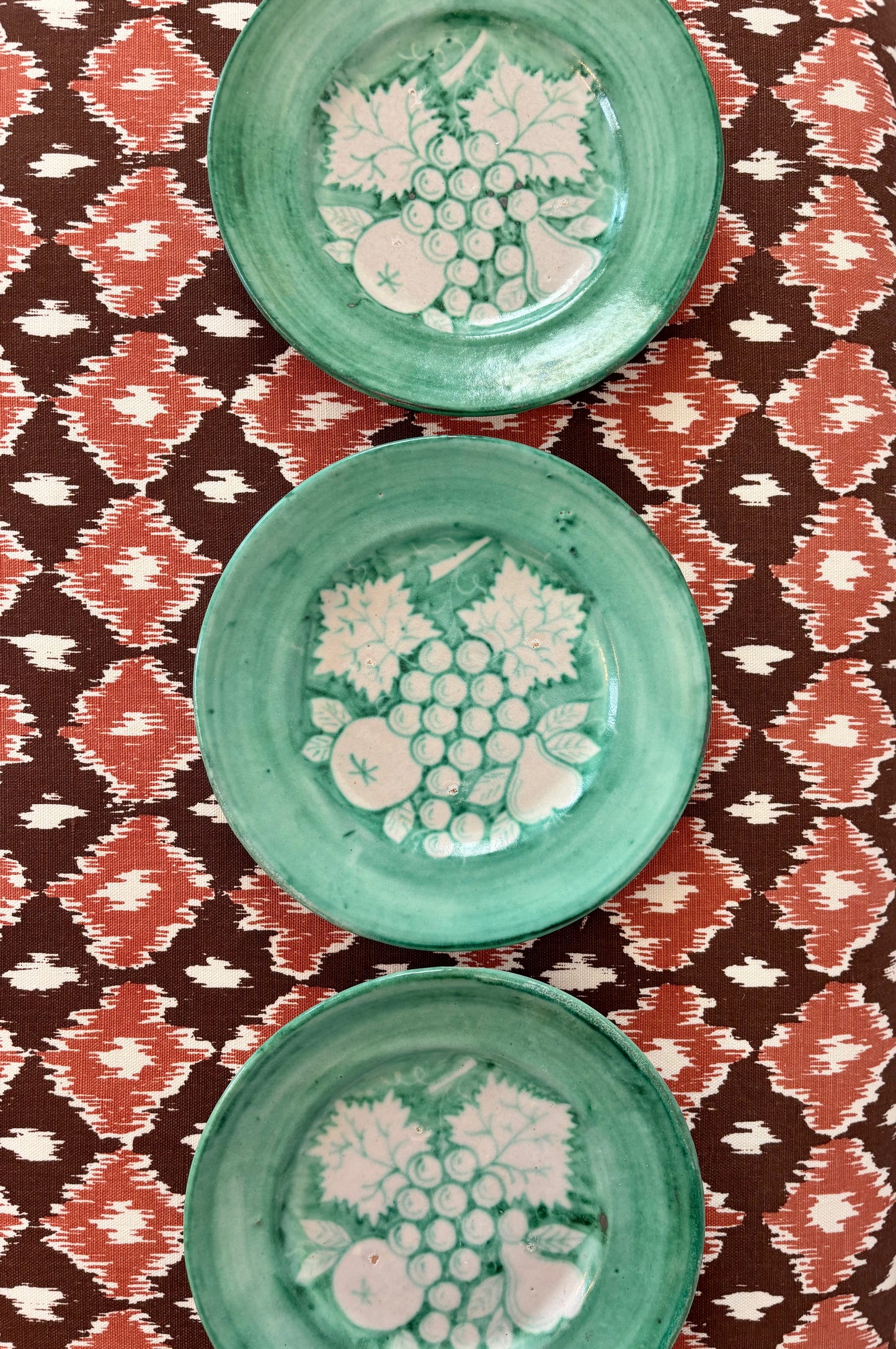 Set of Three Vintage Vietri Ceramic Plates