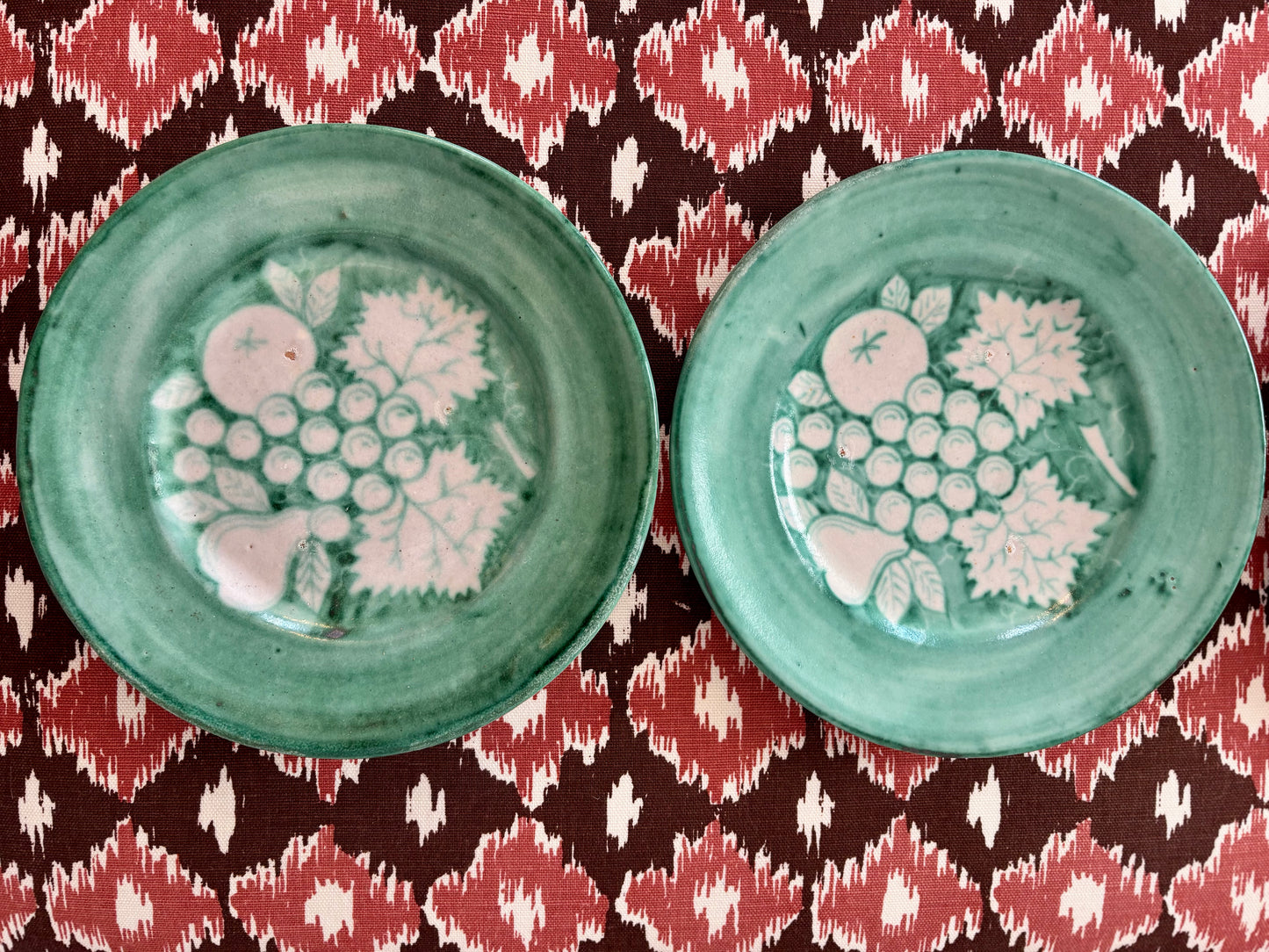 Set of Three Vintage Vietri Ceramic Plates