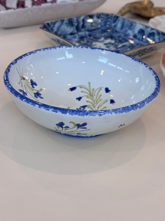French Hand-painted Petite Floral Bowl