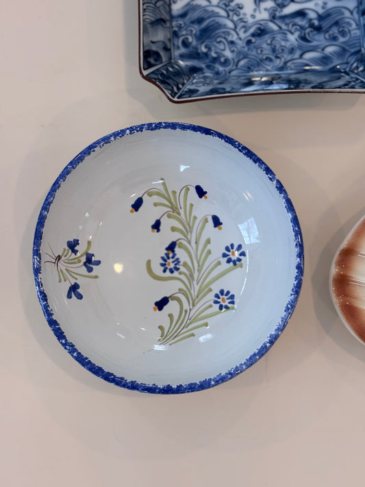 French Hand-painted Petite Floral Bowl