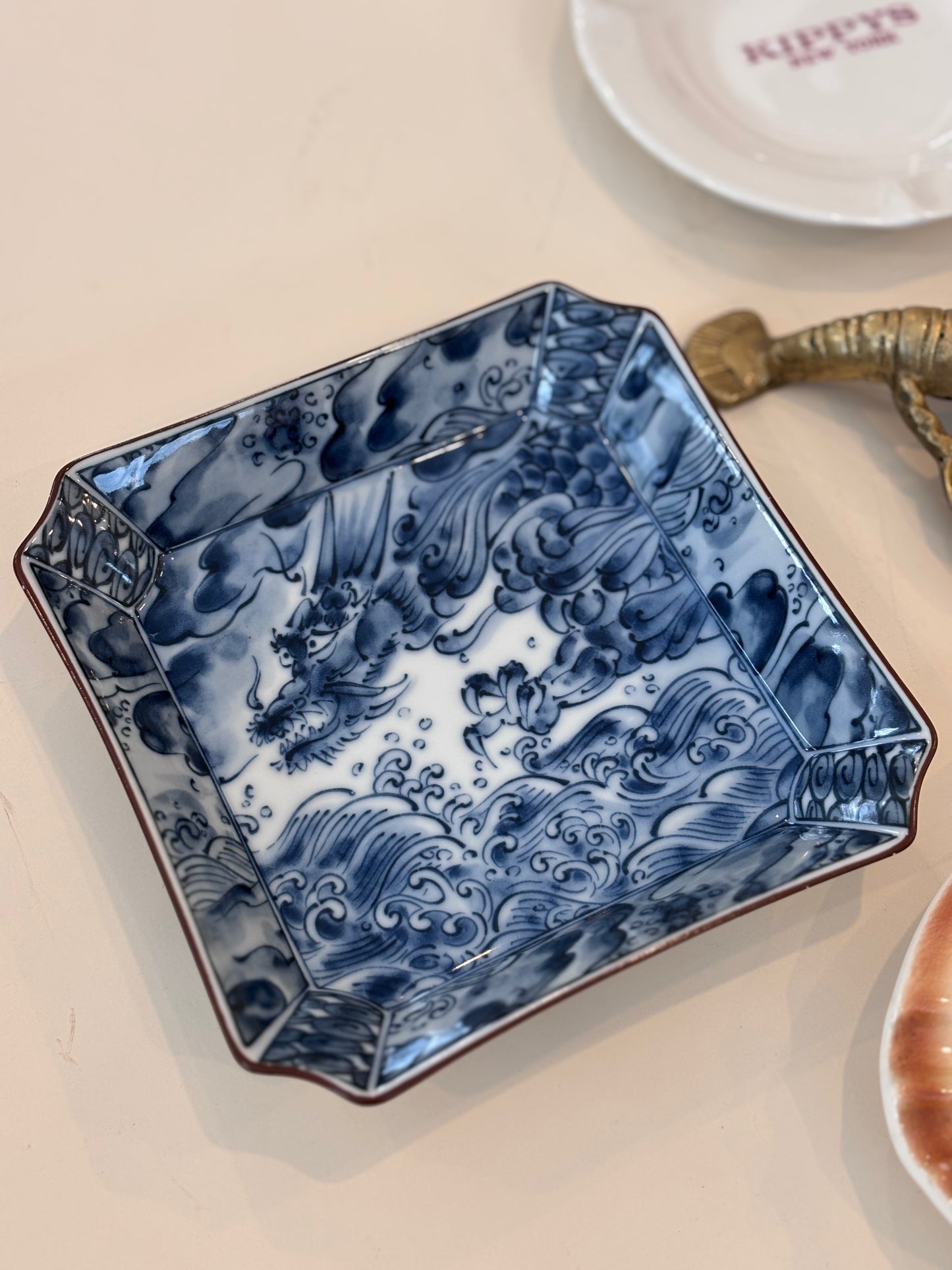 1970s Fitz & Floyd Sea Dragon Catchall