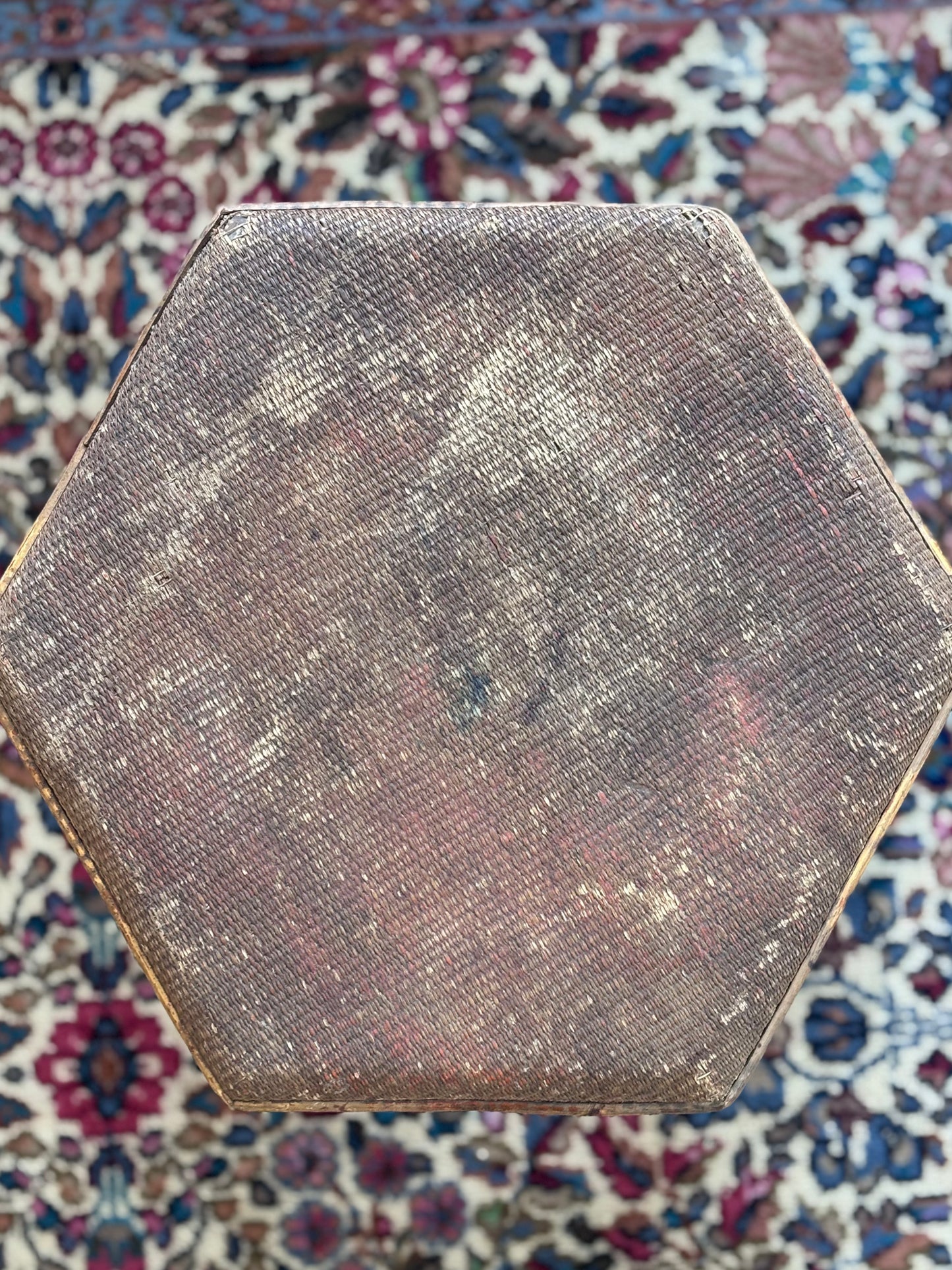 Victorian Burnt Bamboo Side Table