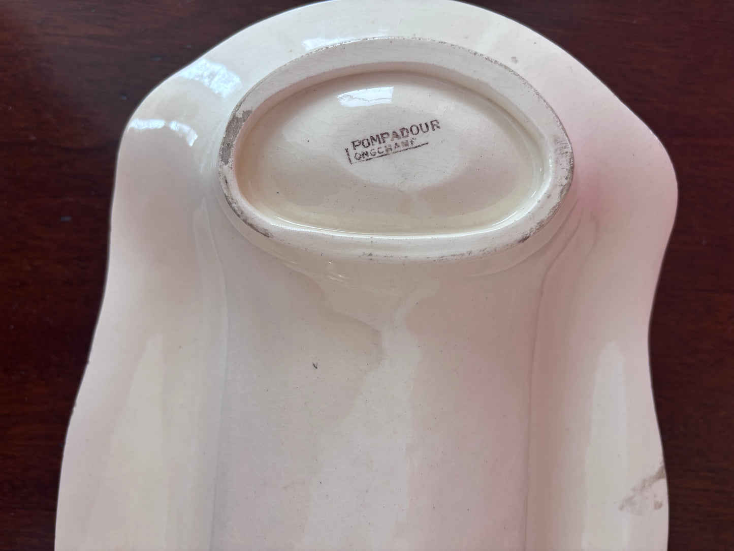 Antique Asparagus Platter by Longchamp "Pompadour"