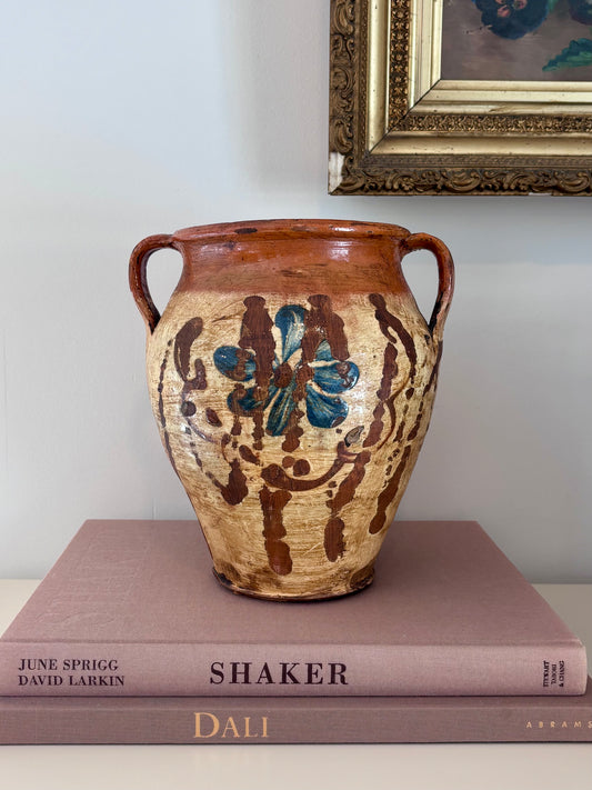 Antique European Ceramic Painted Vessel