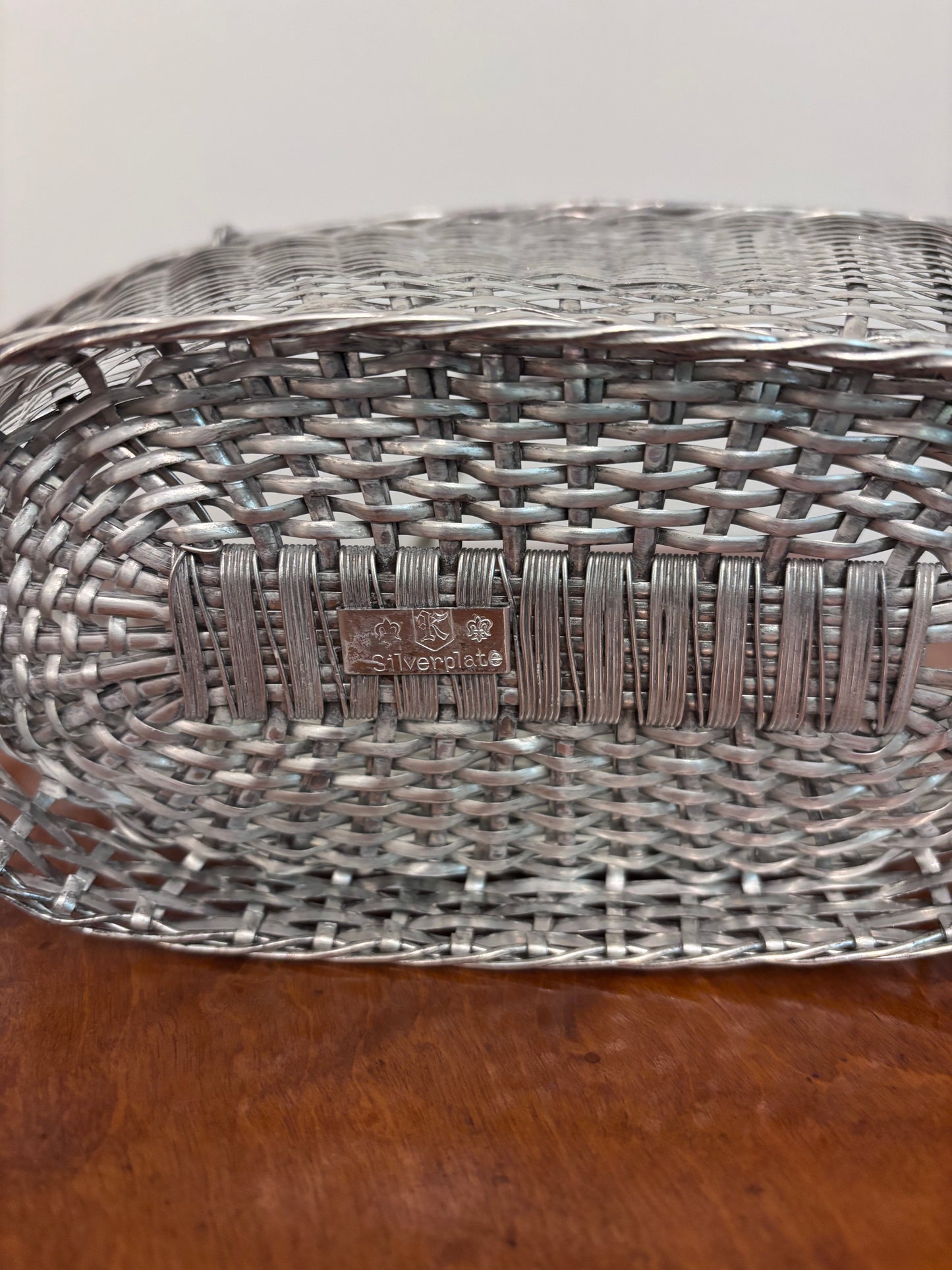 Vintage Silverplate Wine Carrier Server