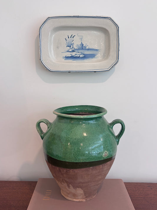 Vintage Delft Tin Glazed Pottery Platter