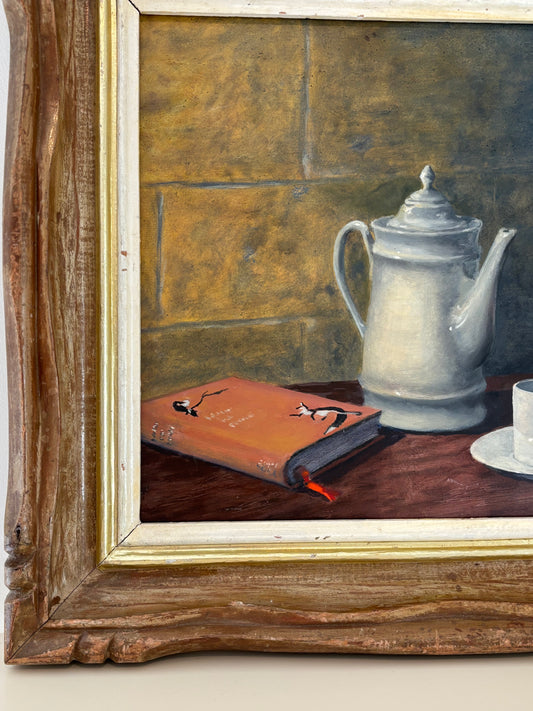 Vintage French Mid-Century Still Life Painting