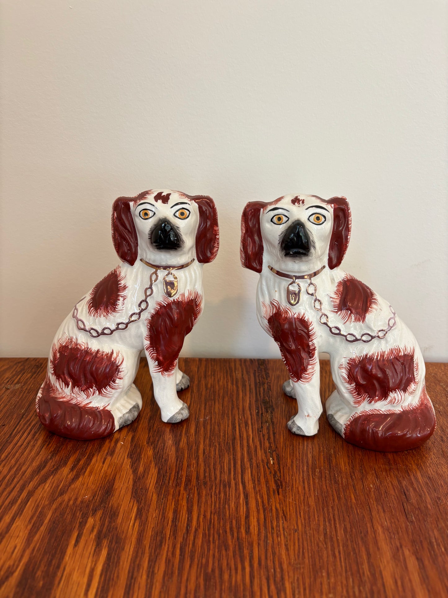 Antique Pair of Staffordshire Spaniels