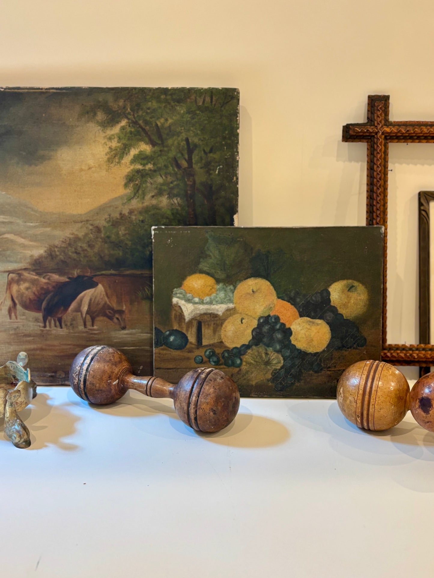 Antique Unframed Oil on Canvas - Still Life Fruit