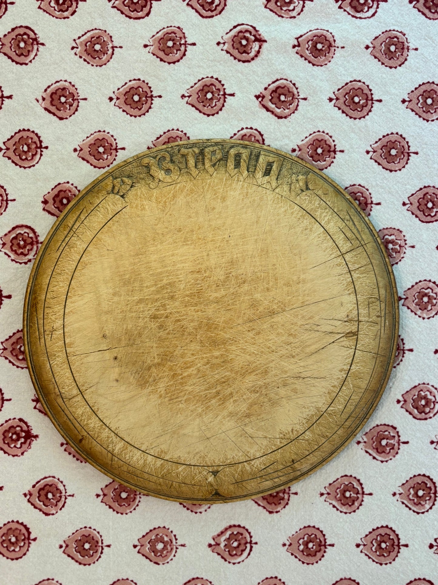 Antique Carved Bread Board