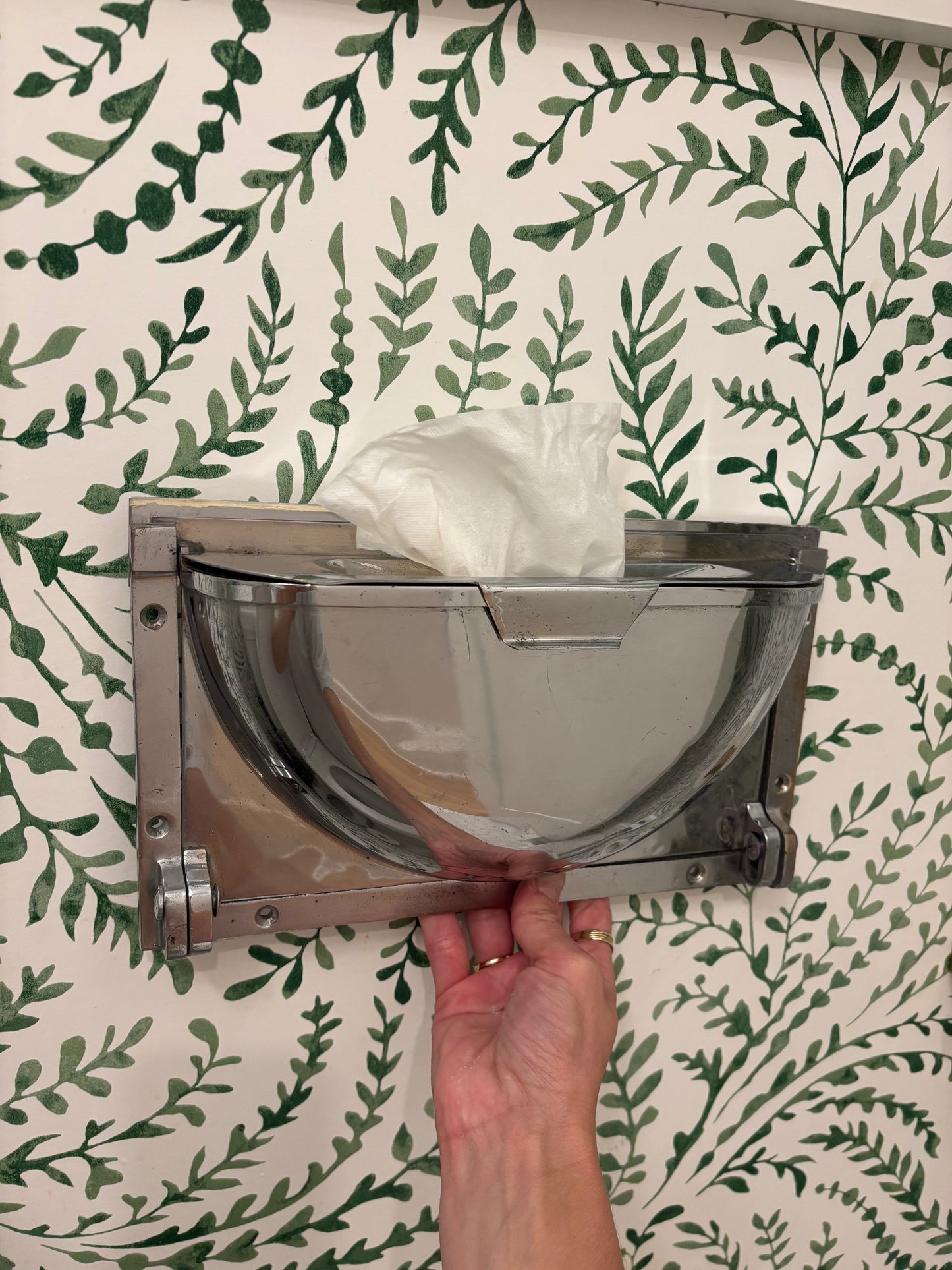 Vintage Mid-century French Industrial Ash Receptacle