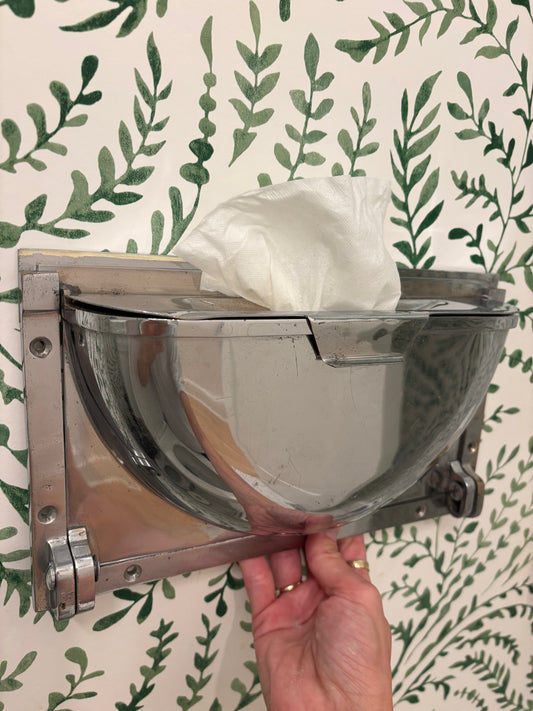 Vintage Mid-century French Industrial Ash Receptacle