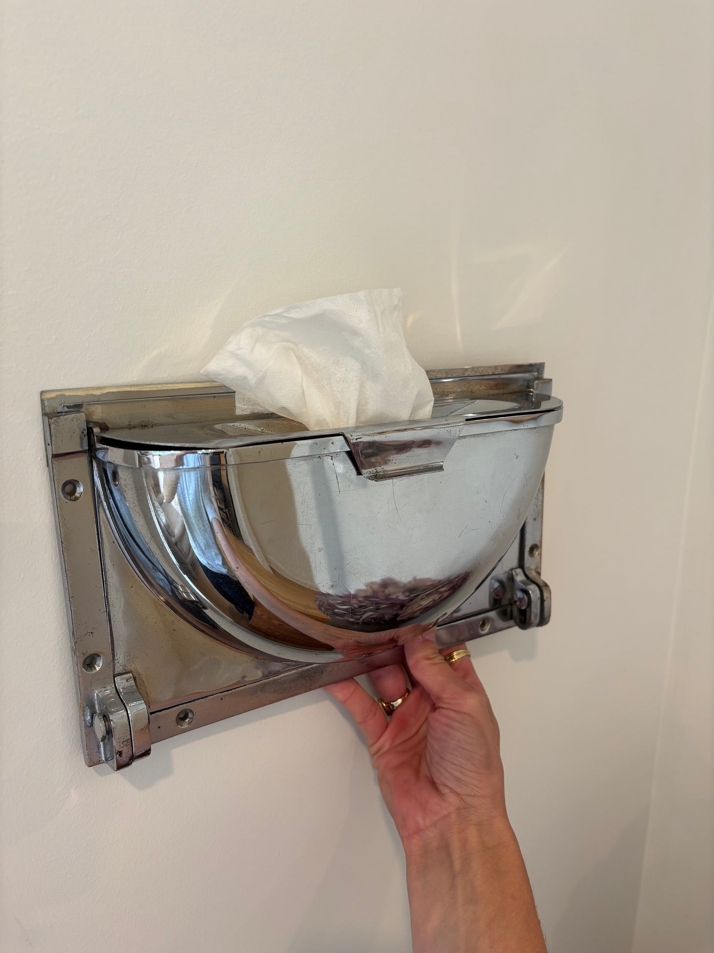 Vintage Mid-century French Industrial Ash Receptacle