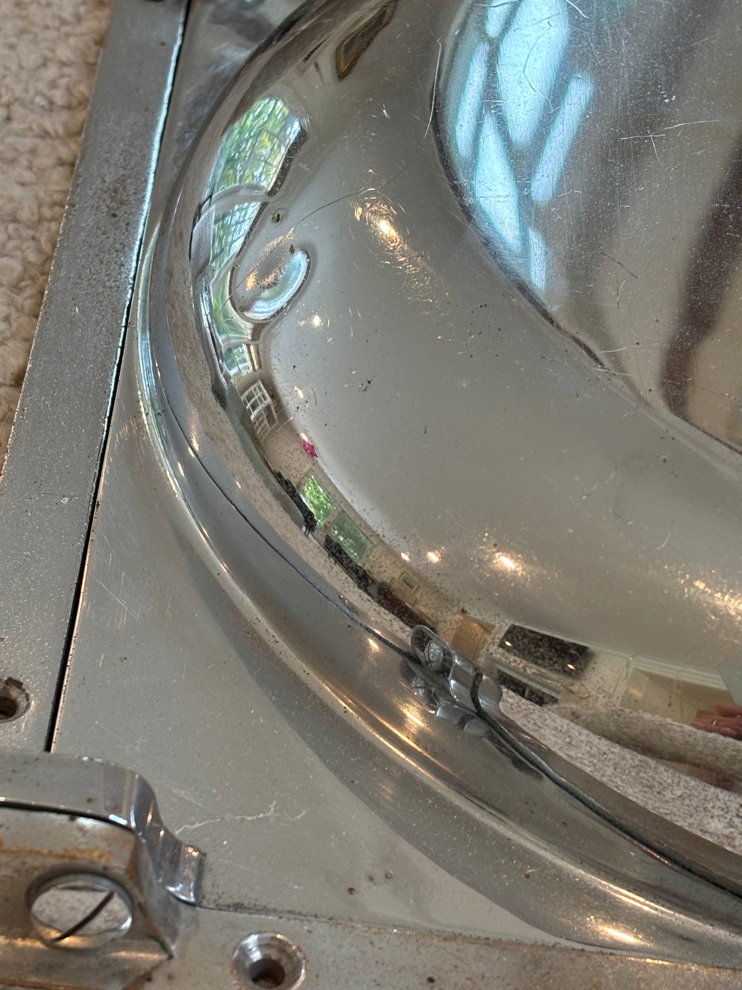 Vintage Mid-century French Industrial Ash Receptacle