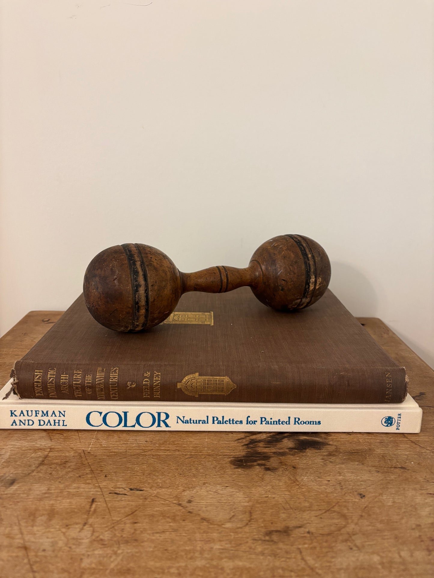 Antique Dumbbell - Dark Brown