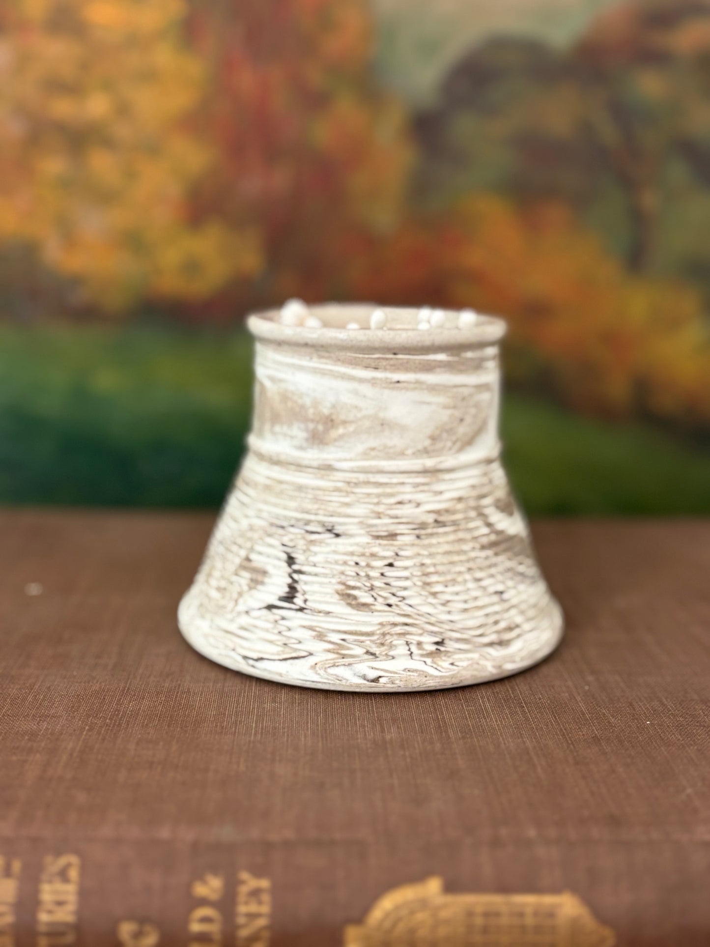 Antique French Ceramic Match Striker