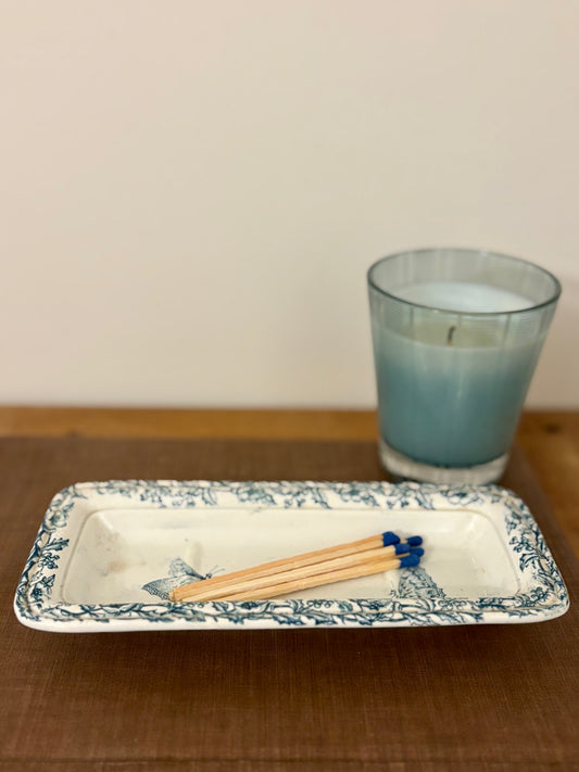 Antique French Ironstone Soap Dish