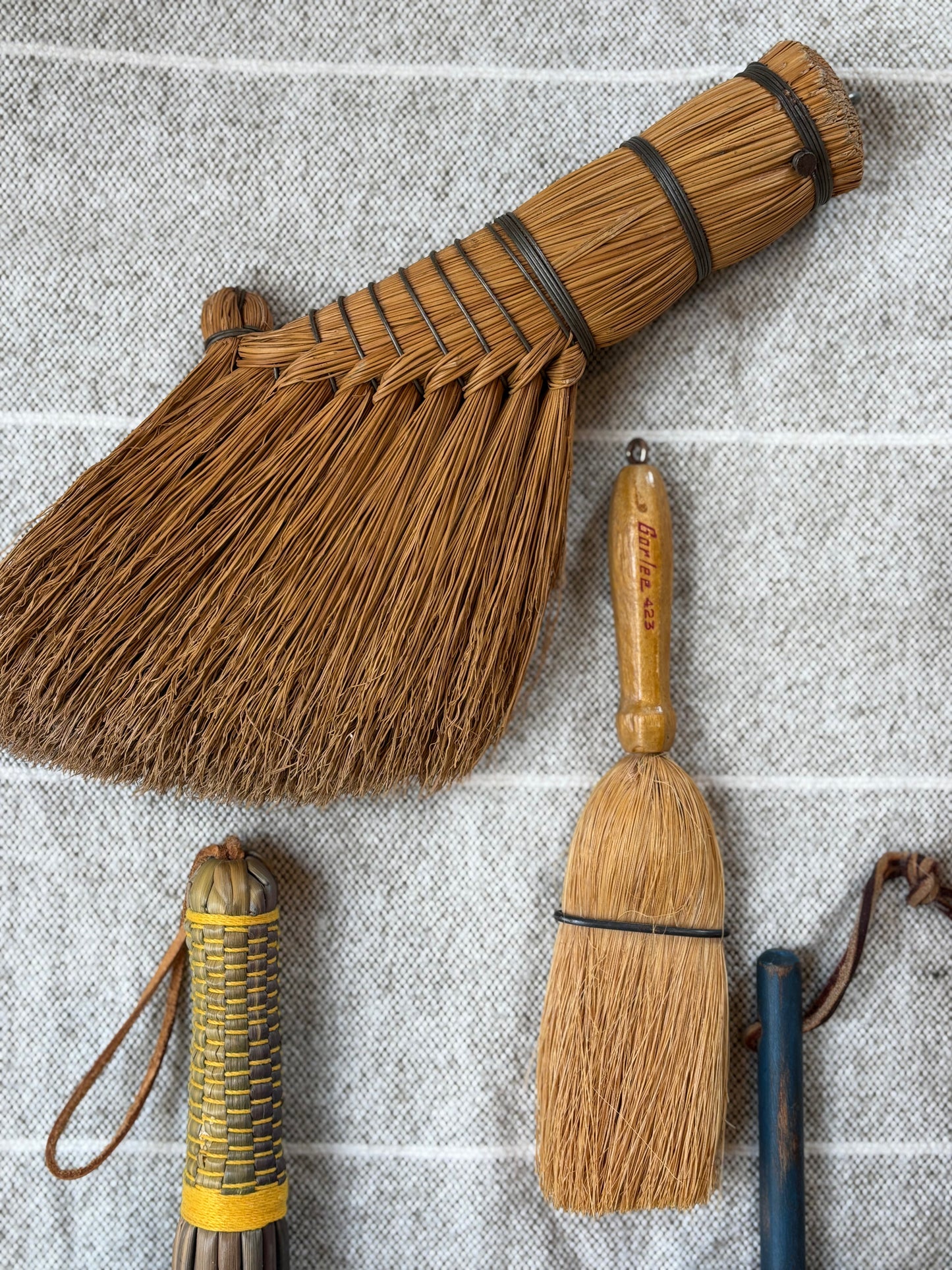 Vintage Whisk "Hand" Broom - Turkey Wing Style