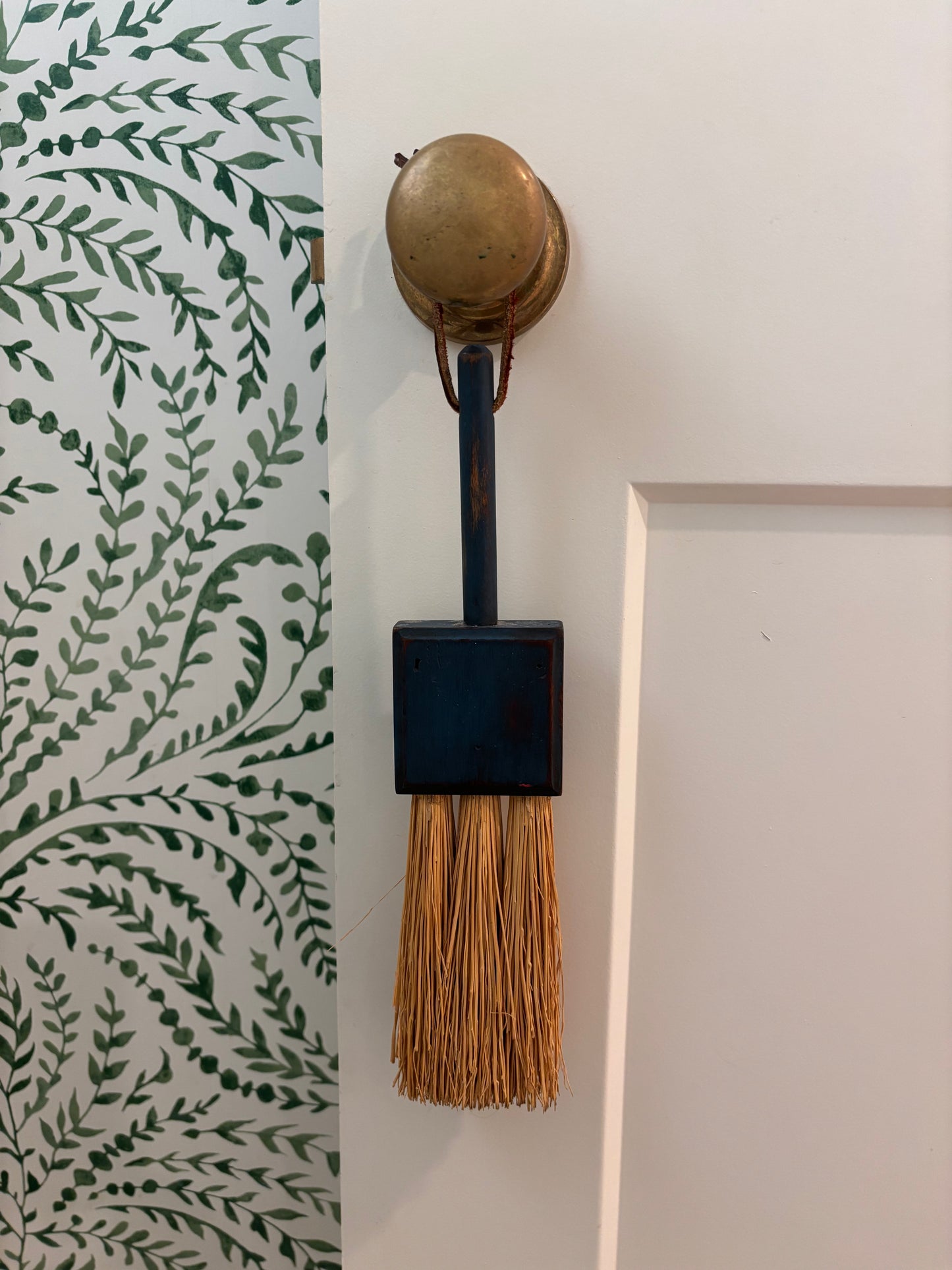 Vintage Whisk "Hand" Broom - Small Blue