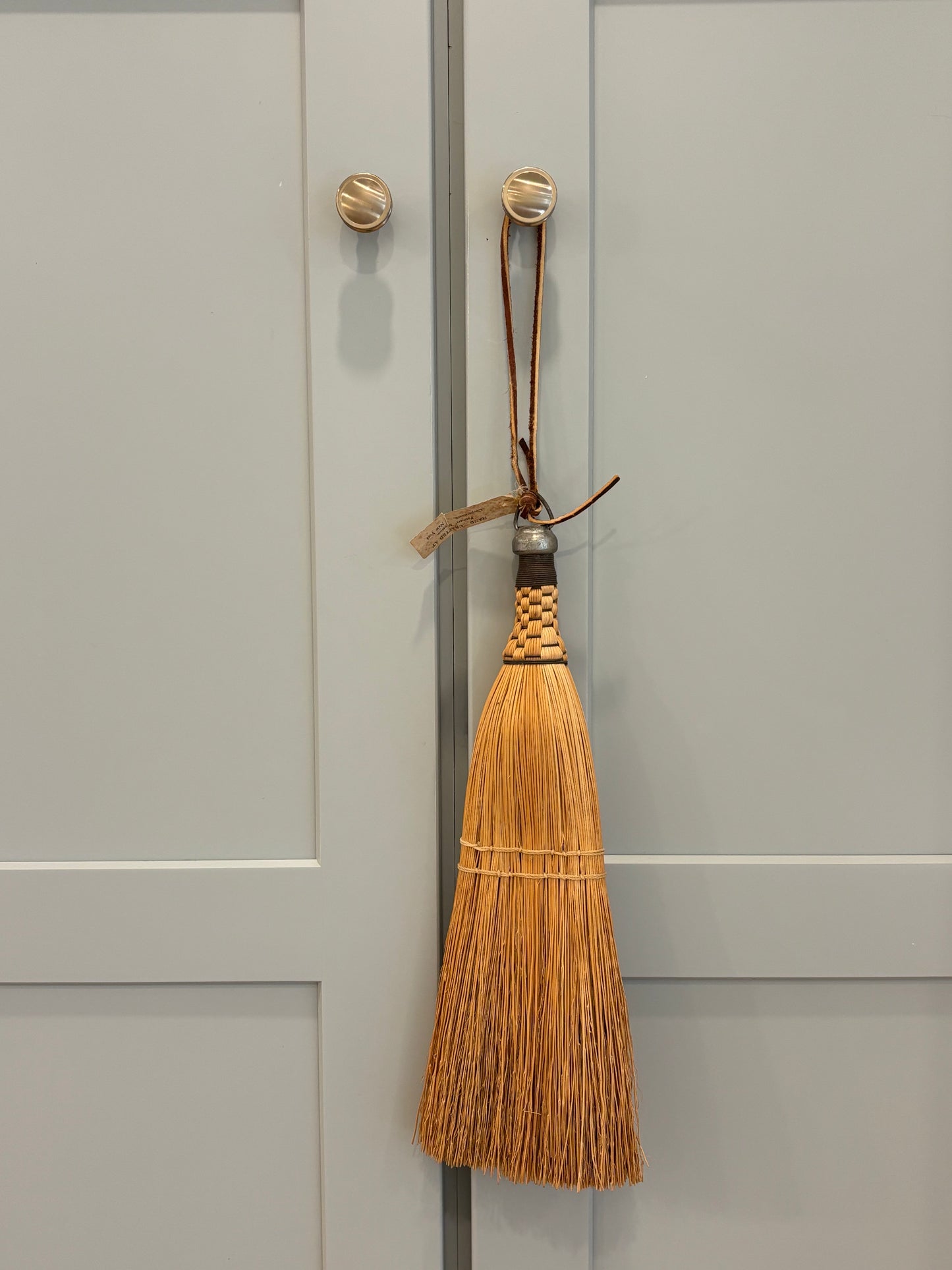 Vintage Whisk "Hand" Broom - Long With Metal Cap