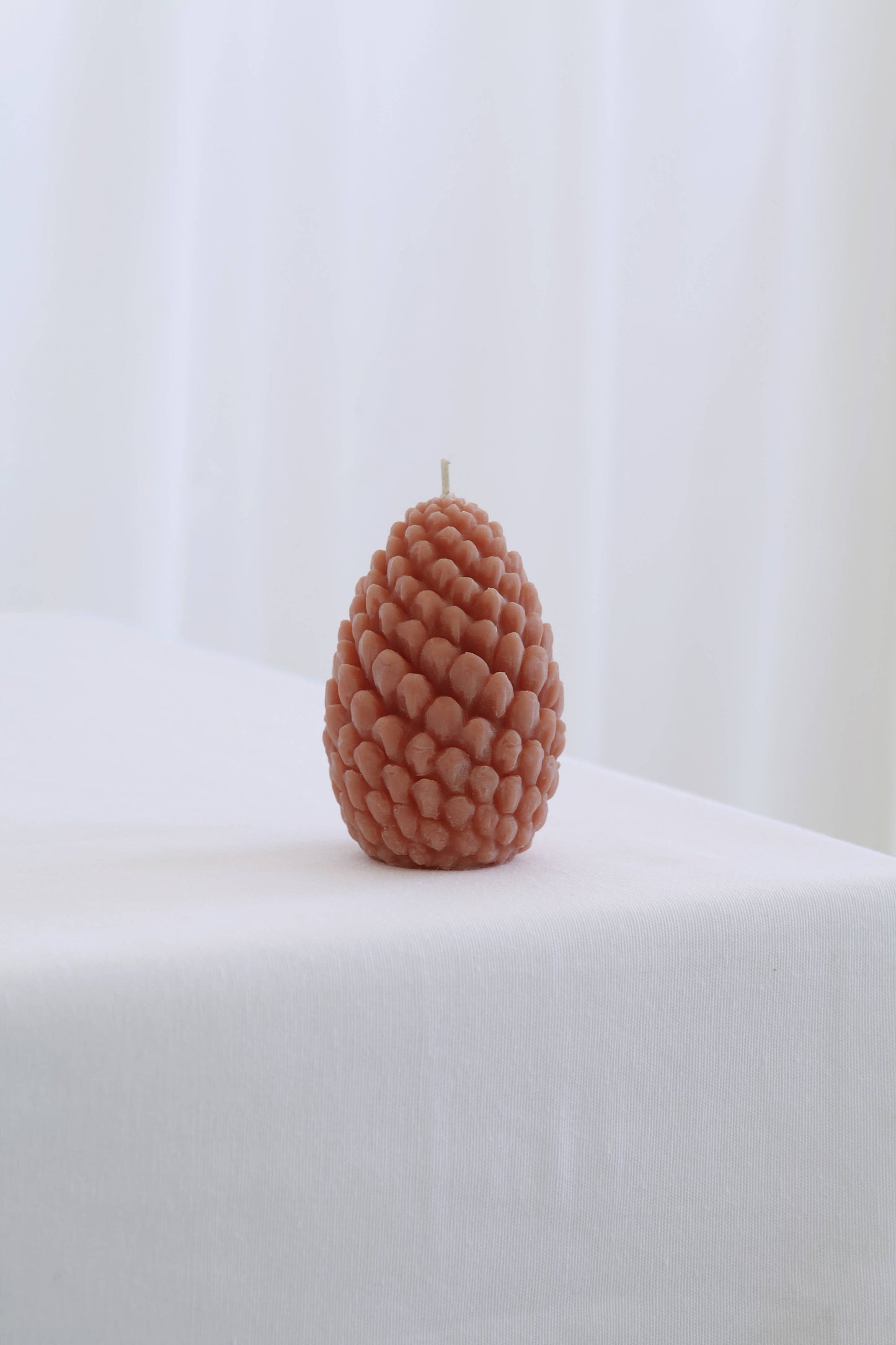 Mo&Co Home Sculpted Beeswax Pine Cones | Small: H: 2 3/4" x D: 2 2/8"